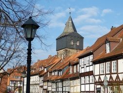 Facades of old town houses Hildesheim