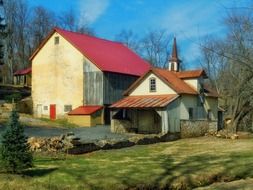 Landscape of farm in pennsylvania