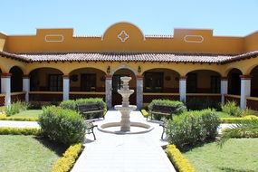 patio of a hotel on a sunny day