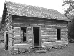 old house monochrome