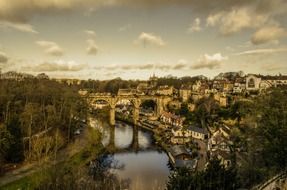 Aerial view of knaresborough