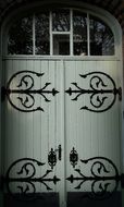 church door with windows