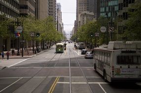 electrified street in downtown