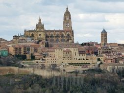 Landscape of castle in segovia