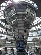 glass dome, roof construction