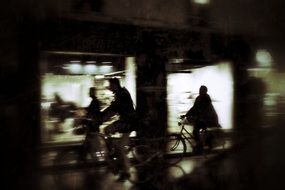 bike night silhouettes