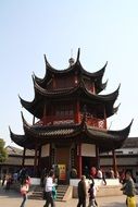 ancient chinese building as an octagon