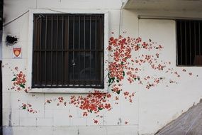 town flowers wall