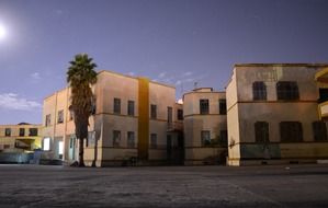 school building in the afternoon