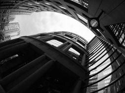 View from the bottom of the library building in Vancouver