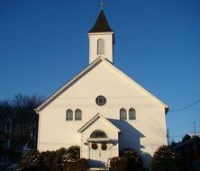 religious white church building