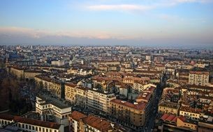 aerial view of Turin, Italy