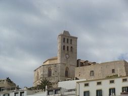 clock tower on old building