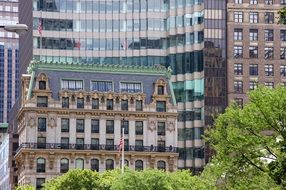 glass facades of buildings in Manhattan, New York