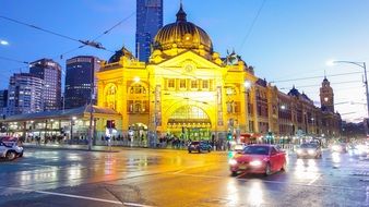 Night streets of Melbourne