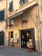 shop on the first floor of the building