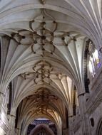 The vaults of the church in Salamanca, Spain