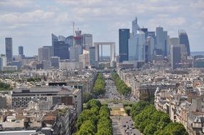 The arc de triomphe