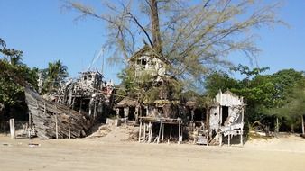 beach hippi hut in Thailand