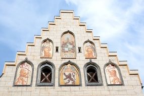 landscape of old hausgiebel gable