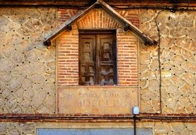 Old facade in Segovia