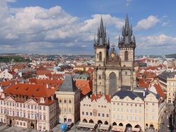 Beautiful old city in the Prague