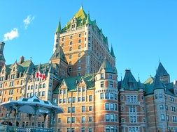 Chateau Frontenac is a castle located in Quebec