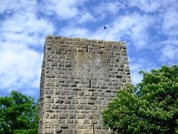 Old sundial tower