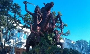 metallic Statue of the Queen of Jhansi