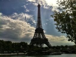 Eiffel tower in the Paris in France