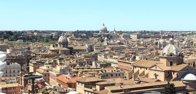 panoramic view of Vatican, italy, rome