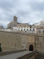 view of the abbey on a cloudy day