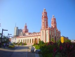 distant view of the church in Barranquilla