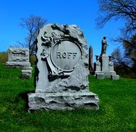 gothic grave at cemetery