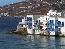 venetian quarter on Mykonos Greece