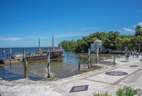 Historic palace on the coast, florida