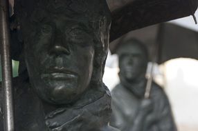 bronze statue in budapest hungary