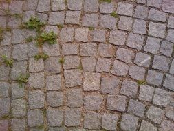 photo of a road made of natural stone