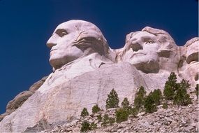 mount rushmore, carved presidents