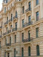 building facade in the Art Nouveau style, Riga