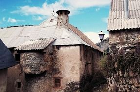 rustic architecture in a ghost town