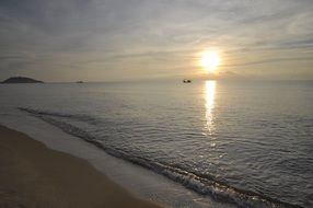 thailand coast at sunset