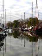 canal boats in holland