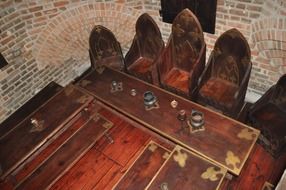 dining table as a historical exhibit