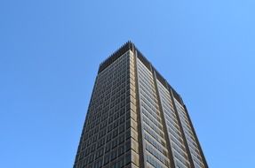 scyscraper on a blue sky background in Philadelphia