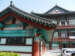 temple in south korea on a clear day
