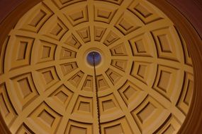 ceiling design on the dome
