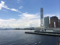 skyscrapers at victoria harbour, china, hong kong