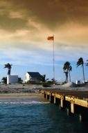 pier on the dry tortugas city