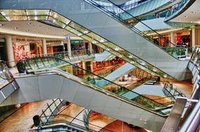 large and new shopping center in the city of kassel
